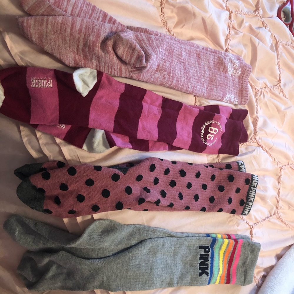 PINK Victoria secret knee high sock bundle/singles